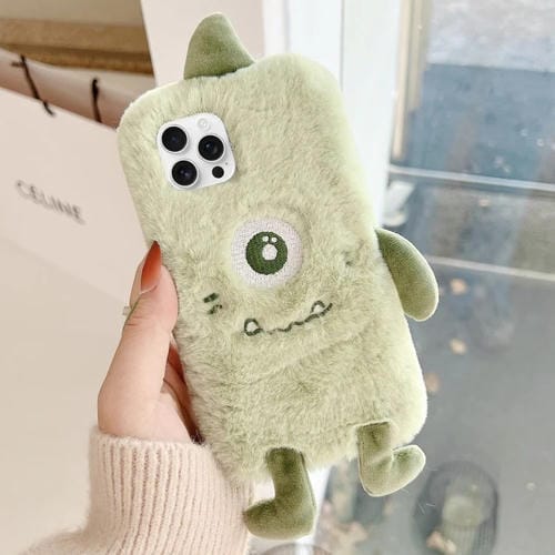 Funda TPU iPhone 14 Pro Max Diseño Monstruo Peluche (Ojo Grande)