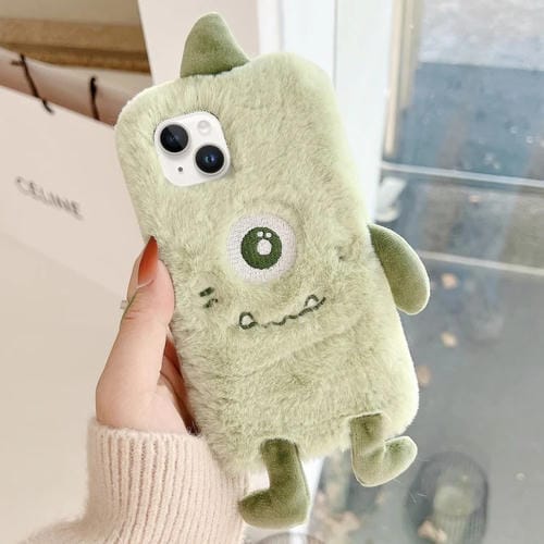 Funda TPU iPhone 13 Diseño Monstruo de Peluche Ojo Grande
