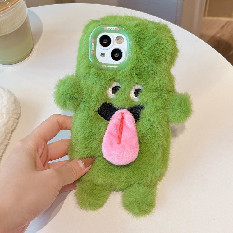 Funda para Teléfono iPhone 12 Pro Diseño Monstruo Lengua Larga Magnética 3D (Rosa)