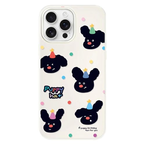 Funda híbrida TPU y PC iPhone 14 Pro con Tacto de Piel (Beige)