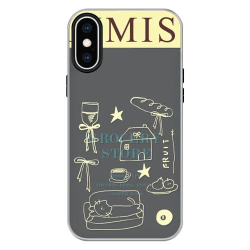 Funda híbrida TPU Policarbonato iPhone Xs Max Tacto Sedoso (Negro)