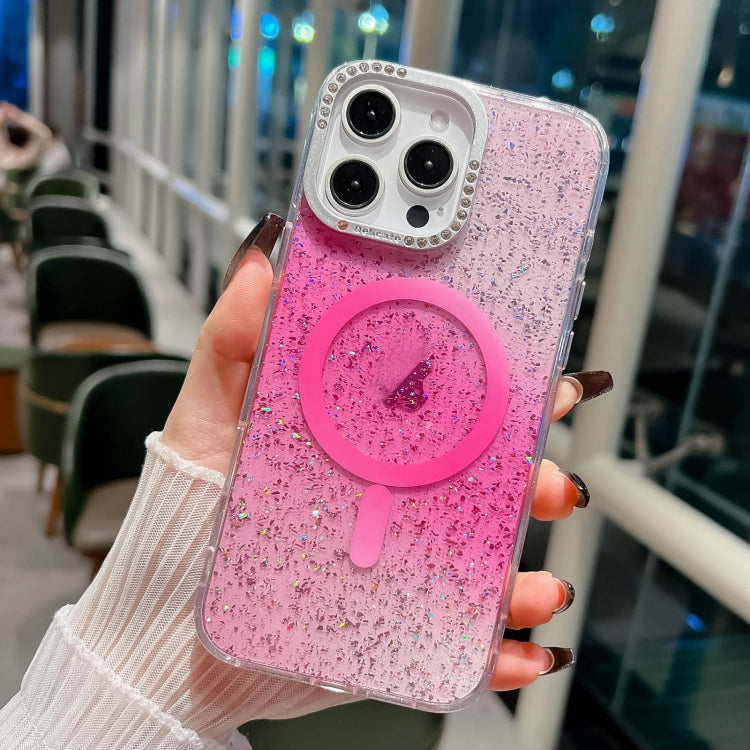 Estuche para Teléfono Blink Series con Marco de Lente de Metal e Imán Magsafe para iPhone 13 Pro (Rosa)