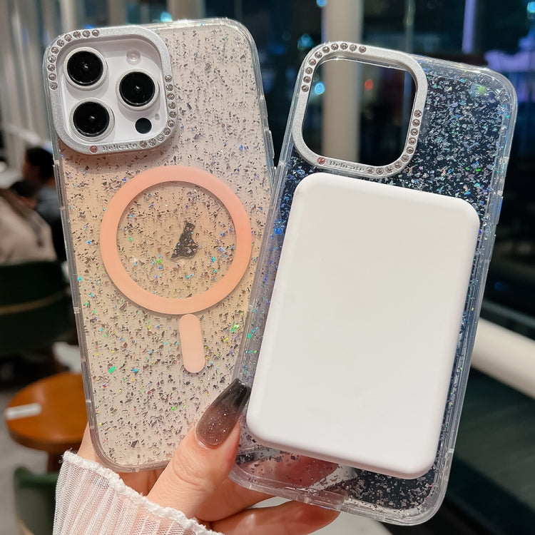 Estuche para Teléfono Blink Series con Marco de Lente de Metal e Imán Magsafe para iPhone 13 Pro (Rosa)