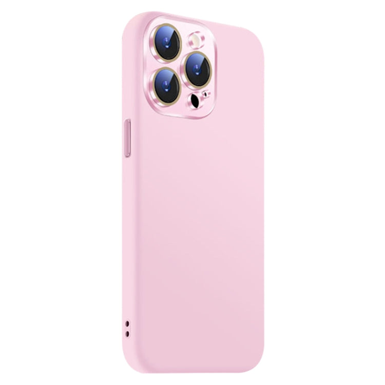 Funda de Silicona Líquida para iPhone 13 Pro con NanoLente (Rosa)