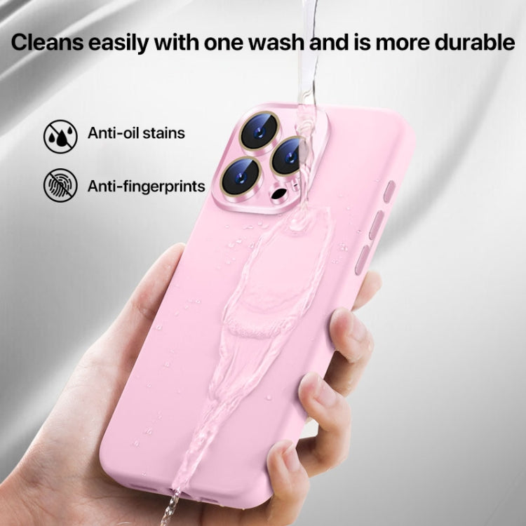 Funda de Silicona Líquida para iPhone 16 Plus con NanoLente (Morado Claro)
