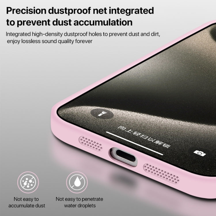 Funda de Silicona Líquida para iPhone 15 Pro Max con NanoLente (Negra)