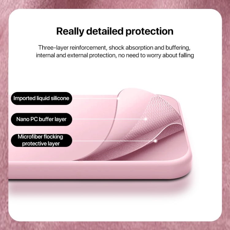 Funda de Silicona Líquida para iPhone 14 Pro con NanoLente (Dorado del Desierto)