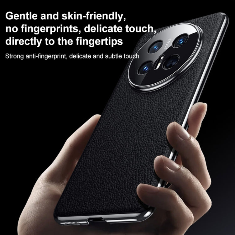 Funda de cuero genuino para Huawei Nova 14 Pro (blanca)