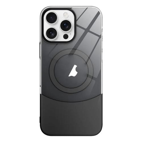 Funda para Teléfono PC Magsafe para iPhone 15 Pro Contraste de Color Delgado (Negro)