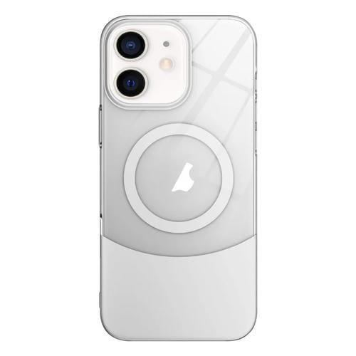 Estuche para Teléfono PC Magsafe con Contraste de Color Delgado para iPhone 11 (Plateado)