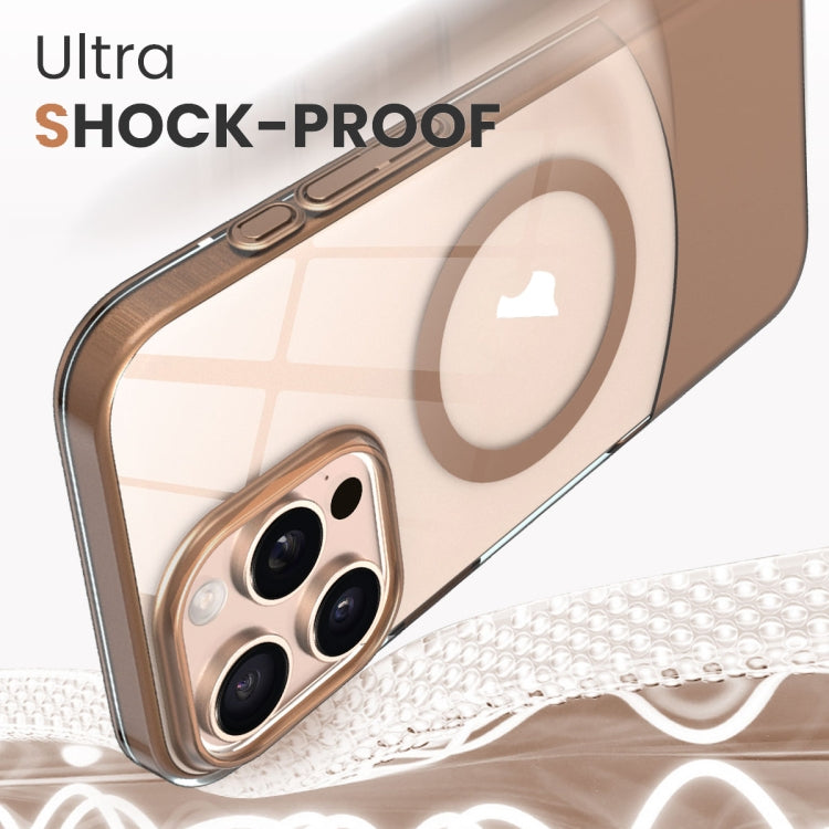 Funda para Teléfono PC Magsafe iPhone 15 Pro Max Contraste de Color Delgado (Rosa)