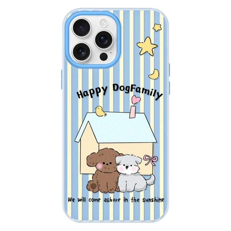 Funda híbrida TPU y Policarbonato para iPhone 14 Pro Max (Azul Perro)