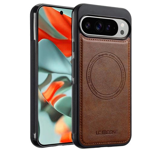 Funda LC.IMEEKE Magsafe para Google Pixel 10 Pro XL (marrón)