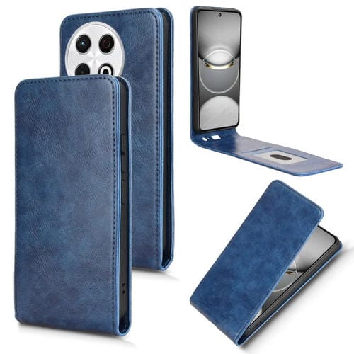 Funda de Cuero con Tapa Vertical Magnética para Tecno Spark 30 Pro 4G (Azul)