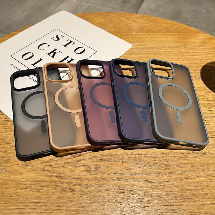 Funda para Teléfono Magsafe Frosted Skin Feel iPhone 12 (Dorado del Desierto)