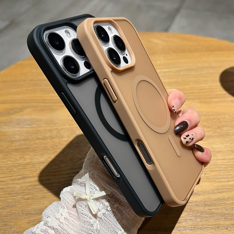 Funda para Teléfono Magsafe Frosted Skin Feel iPhone 15 Pro Max (Morado Oscuro)