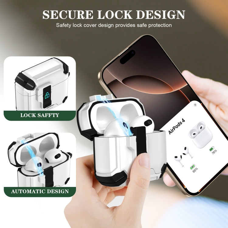 Estuche para Auriculares Magsafe Airpods 4 Soporte Magnético (Negro y Azul)