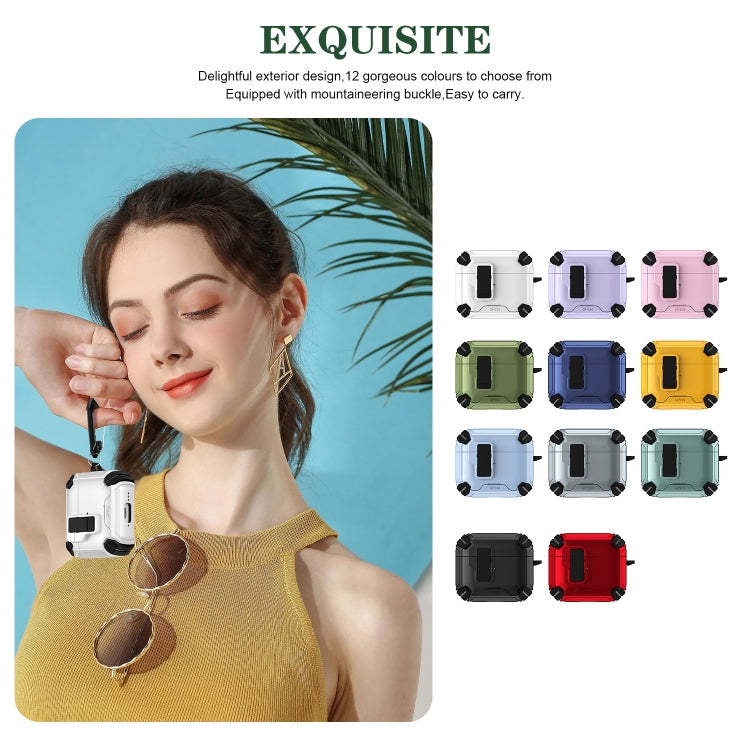 Estuche para Auriculares Magsafe Airpods 4 Soporte Magnético (Negro y Azul)