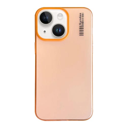 Funda para Teléfono PC iPhone 13 Tacto Piel Arena Suave (Naranja)
