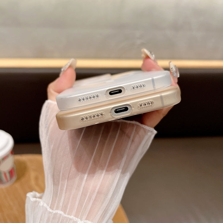 Funda para Teléfono Magsafe PC con Tapa Magnética Tacto Suave Arena para iPhone 13 Pro (Transparente)