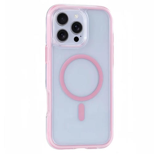 Funda para Teléfono Magsafe iPhone 16 Pro Max Vacuum Airbag Y2 Series (Rosa)
