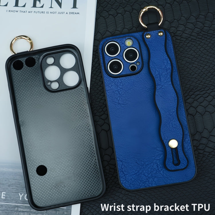 Funda TPU con Soporte para Pulsera Ondulada iPhone 11 Pro (Rojo)