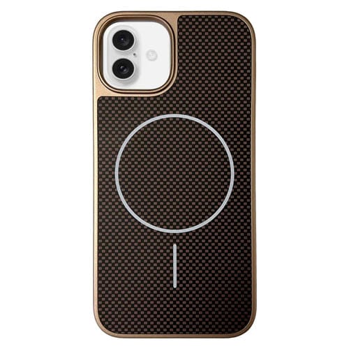 Funda para iPhone 16 Plus TPU + PC Magsafe Serie Pita (Dorada)