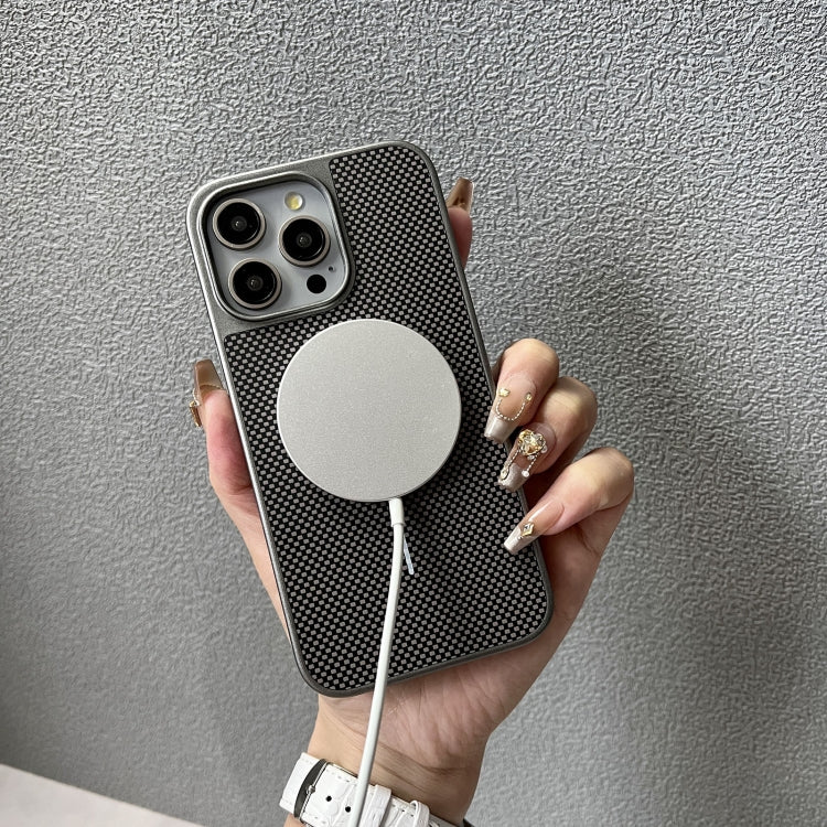 Funda para iPhone 14 TPU + PC Magsafe Serie Pita (Gris)