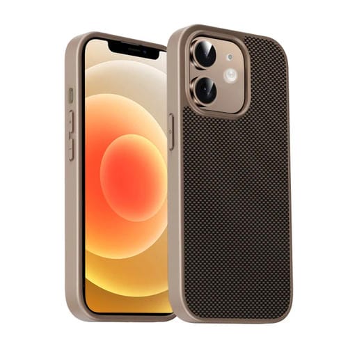 Funda para Teléfono Serie Pita iPhone 12 TPU + PC (Dorada)