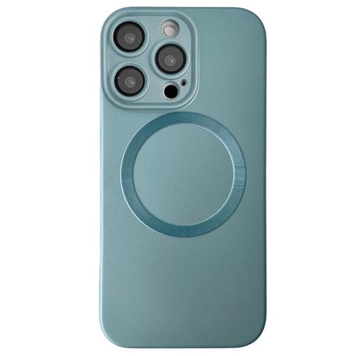 Funda para Teléfono TPU Magsafe iPhone 12 Pro Textura Cd Pintura Metalizada (Azul Sierra)