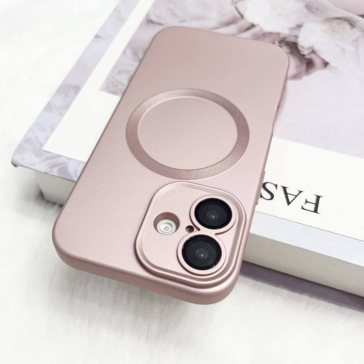 Funda para Teléfono TPU Magsafe iPhone 12 Pro Max Textura Cd Pintura Metalizada (Rosa)