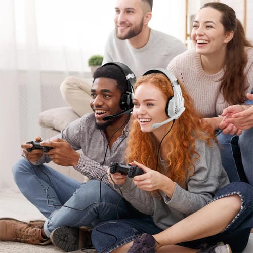 Auriculares Para Juegos Kotion Each G9000 Pro Supraurales Con Micrófono y Cable de 2,1 m (Blanco y Negro)