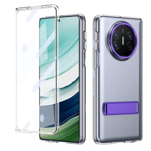 Funda Híbrida TPU y PC con Soporte para Huawei Mate X3 (Morado)