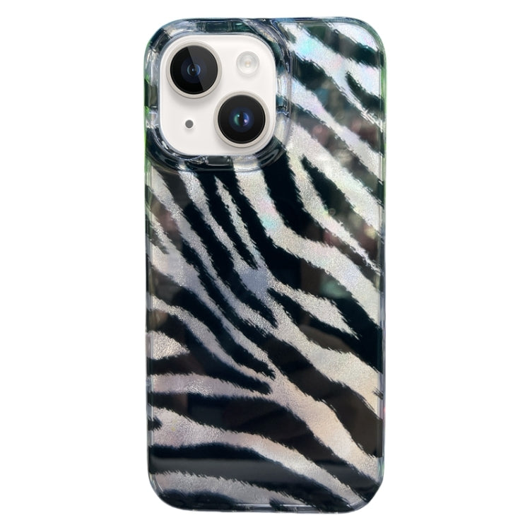 Funda TPU iPhone 14 Doble Capa Patrón Imd Estampado de Cebra