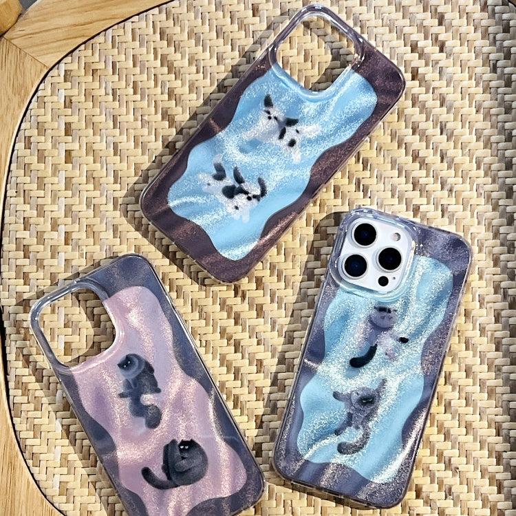 Funda TPU Doble Capa Imd para iPhone 13 Pro (Copo de Nieve)