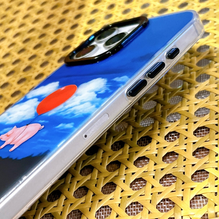 Funda TPU Doble Capa iPhone 13 Pro Patrón Imd Estampado de Cebra