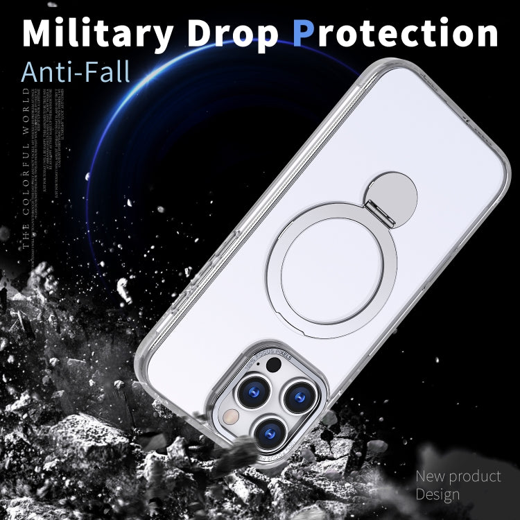 Estuche para Teléfono Wing Series Gen2 con Soporte de Anillo de Metal Magsafe para iPhone 15 Pro Max (Transparente)