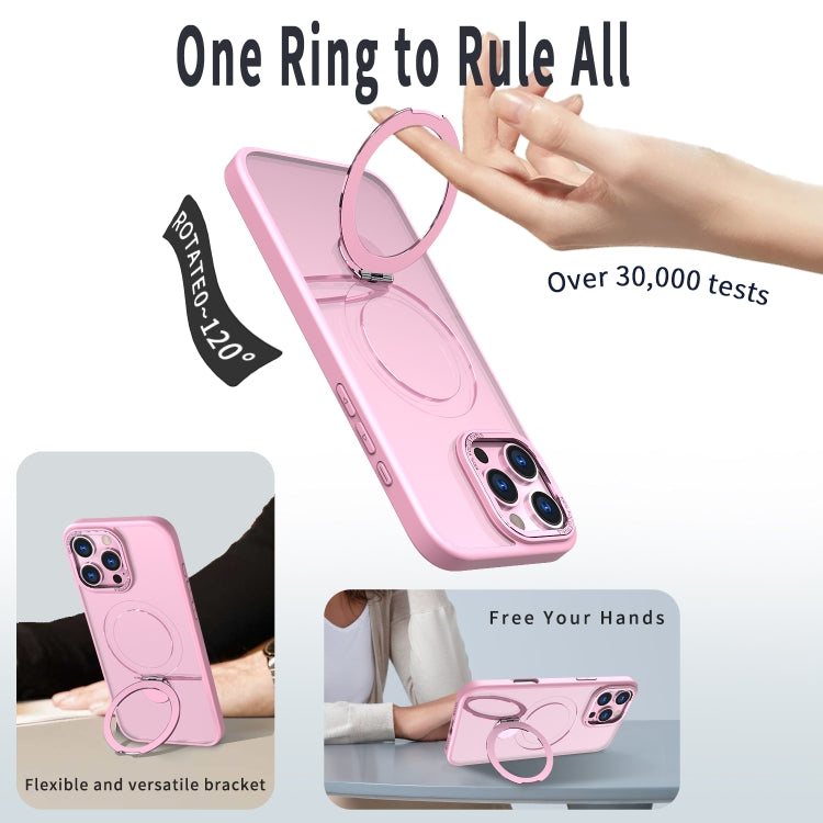 Estuche para Teléfono Wing Series Gen2 con Soporte de Anillo de Metal Magsafe para iPhone 11 (Rosa)