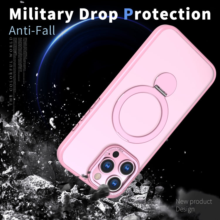 Funda para Teléfono Wing Series Gen2 con Soporte de Anillo de Metal Magsafe para iPhone Xr (Rosa)