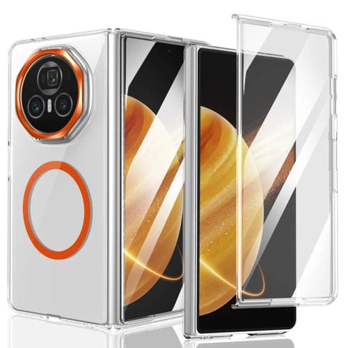 Funda para Teléfono Honor Magic V3 Lce con Protección Magsafe Transparente Plegable (Naranja)