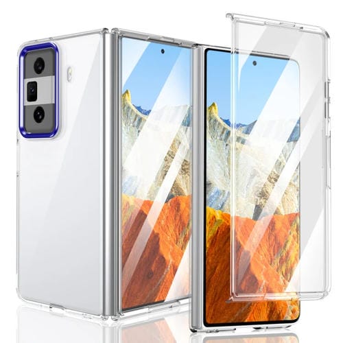 Funda Transparente Integrada con Carcasa Plegable para PC Honor Magic Vs3 Lce (Azul Real)