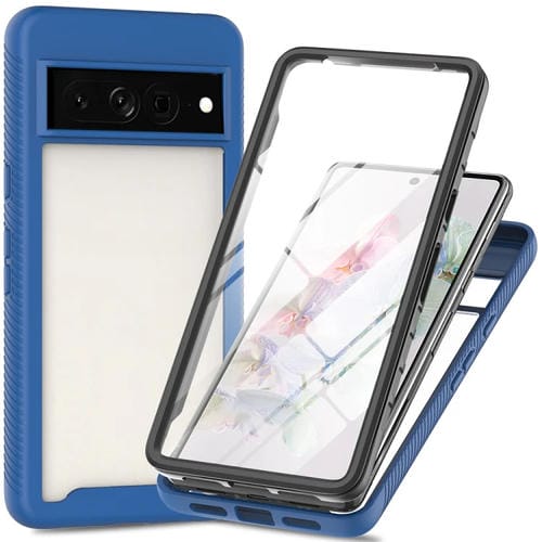 Funda PC + TPU con Película Pet para Google Pixel 8 Pro (Azul Real) Serie Starry Sky
