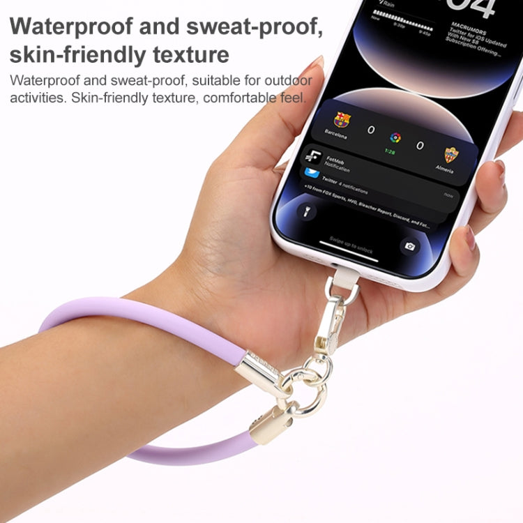 Correa de Silicona Universal para Teléfono Dux Duics Stoyobe Pl-Ii Antipérdida (Blanco Luminoso)