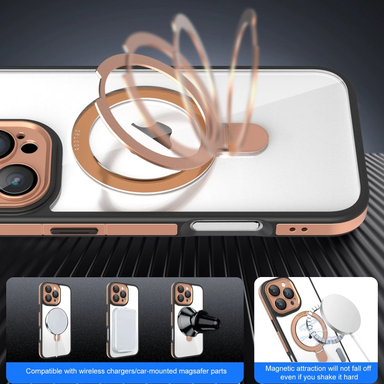 Funda para Teléfono Apple iPhone 14 con Soporte Magsafe y Película de Cobertura Total (Negra)