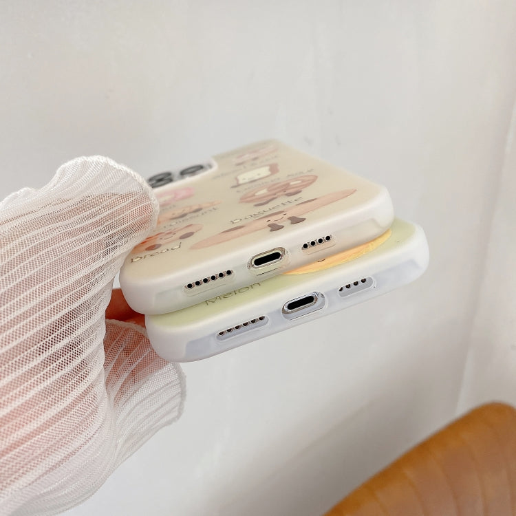 Funda híbrida TPU y PC a prueba de golpes para iPhone 13 Pro (Serie Bread)