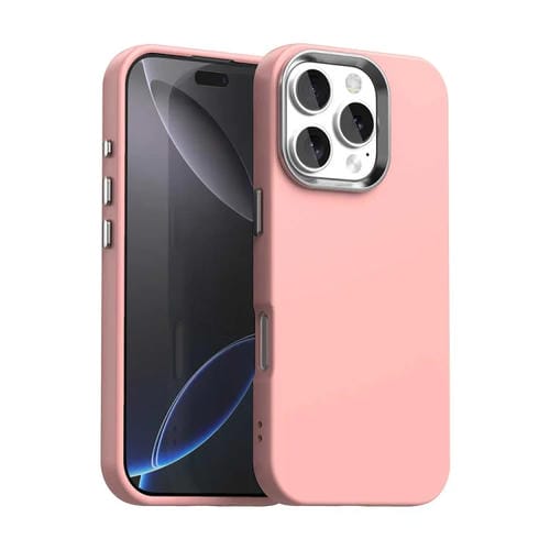 Funda para Teléfono iPhone 16 Pro Max a Prueba de Golpes Serie Colorida (Rosa)