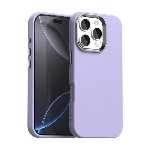 Funda para Teléfono iPhone 16 Pro Serie Colorida a Prueba de Golpes (Morada)