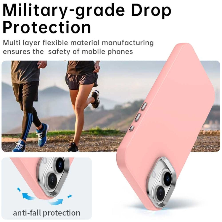 Funda para Teléfono iPhone 16 Plus Serie Colorida a Prueba de Golpes (Rosa)