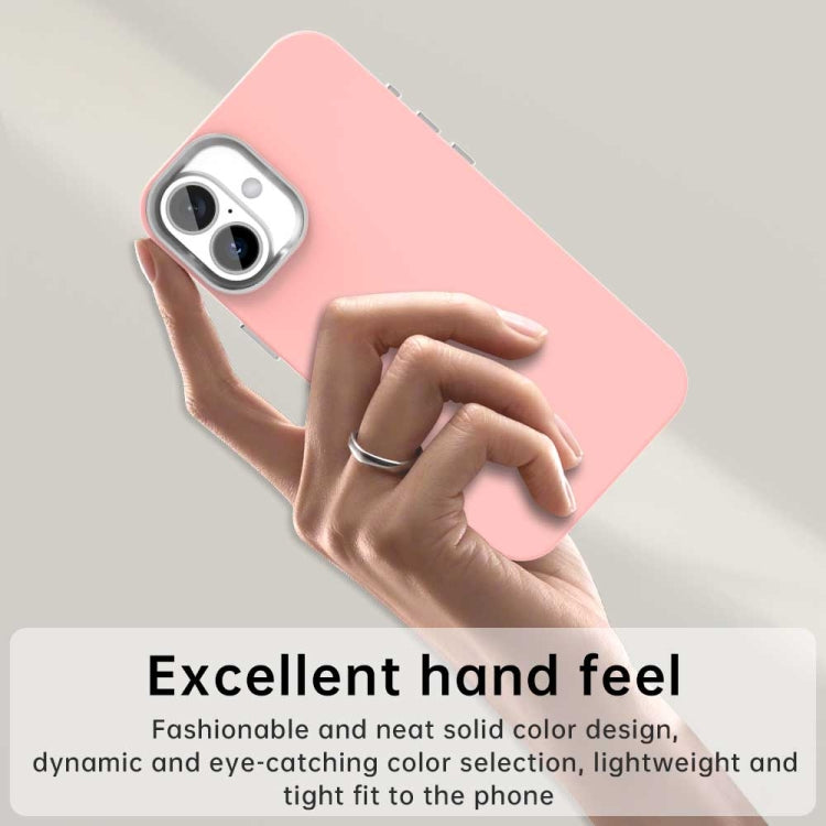 Funda para Teléfono iPhone 16 Plus Serie Colorida a Prueba de Golpes (Rosa)
