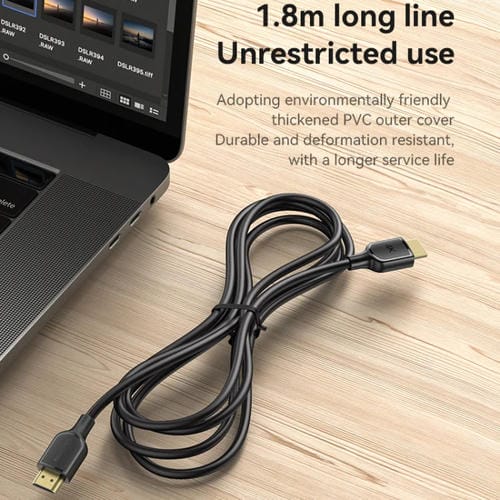 Cable de Extensión HDMI Yesido HM16 4K 30Hz 1,8 Metros (Negro)